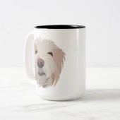 Tasse 2 Couleurs Bichon Frise Amoureux des chiens Bichon Frise (Devant gauche)