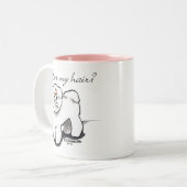 Tasse 2 Couleurs Bichon Frise Habille Mes Cheveux (Devant gauche)