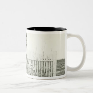 Tasse 2 Couleurs Bicyclette d'équitation de fille