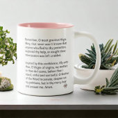 Tasse 2 Couleurs Bienheureuse Vierge Marie Fleurs Mémorare Prière