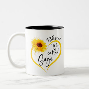 Tasse 2 Couleurs Bienheureux d'être appelé cadeaux de tournesol d