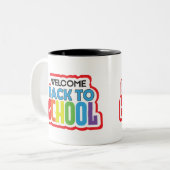 Tasse 2 Couleurs Bienvenue à l'école (Devant gauche)