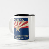 Tasse 2 Couleurs Bienvenue en Arizona (Devant gauche)
