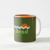 Tasse 2 Couleurs Big Bend National Park Retro (Devant droit)