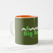 Tasse 2 Couleurs Big Bend National Park Retro (Devant gauche)