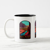 Tasse 2 Couleurs Big Bend State Park Texas (Gauche)