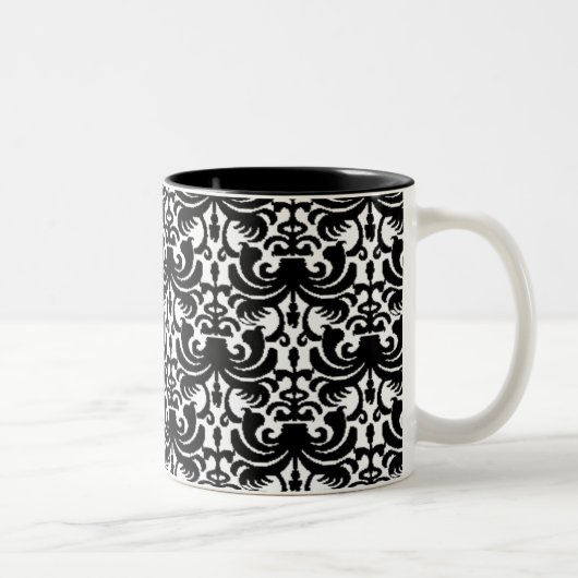 Tasse 2 Couleurs Big Bold Damask (Droit)