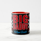 Tasse 2 Couleurs Big Daddy avec votre nom en noir (Centre)