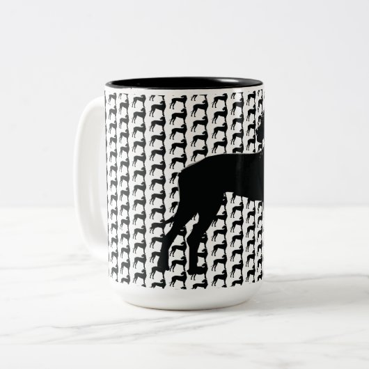 Tasse 2 Couleurs Big Dog, Black Dane (Devant gauche)