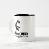 Tasse 2 Couleurs Big Island Pond New Hampshire (Devant gauche)