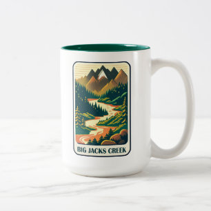 Tasse 2 Couleurs Big Jacks Creek Idaho couleurs
