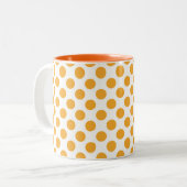 Tasse 2 Couleurs Big Orange Dots (Devant gauche)