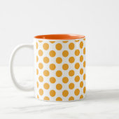 Tasse 2 Couleurs Big Orange Dots (Gauche)