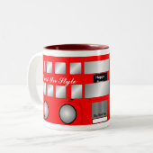 Tasse 2 Couleurs Big Red Bus (Devant gauche)
