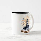 Tasse 2 Couleurs Big Sable Point Lighthouse Sunrise (Devant droit)