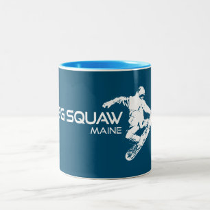 Tasse 2 Couleurs Big Squaw Maine Snowboardeur