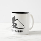 Tasse 2 Couleurs Bigfoot Cares Telemark Ski (Devant droit)