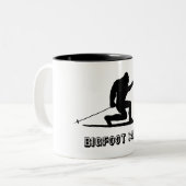 Tasse 2 Couleurs Bigfoot Cares Telemark Ski (Devant gauche)