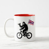 Tasse 2 Couleurs Bigfoot Cycling Hawaii Flag (Gauche)