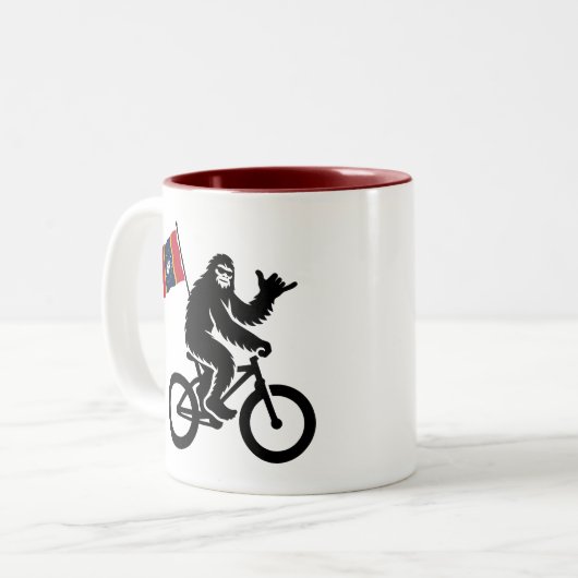Tasse 2 Couleurs Bigfoot Cycling Mississippi Flag (Devant gauche)