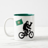 Tasse 2 Couleurs Bigfoot Cyclisme Drapeau de Washington (Gauche)