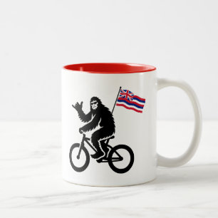 Tasse 2 Couleurs Bigfoot Cyclisme Drapeau d'Hawaii