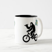 Tasse 2 Couleurs Bigfoot Cyclisme Drapeau du Delaware (Devant droit)