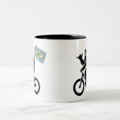 Tasse 2 Couleurs Bigfoot Cyclisme Drapeau du Delaware (Centre)