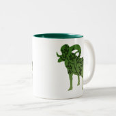 Tasse 2 Couleurs Bighorn Sheep Tree (Devant droit)