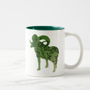 Tasse 2 Couleurs Bighorn Sheep Tree