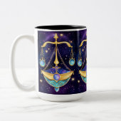Tasse 2 Couleurs Bijoux Galaxy Zodiac Libra (Gauche)