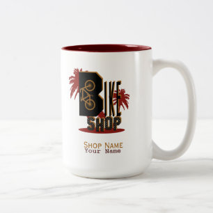 Tasse 2 Couleurs Bike Shop - Café, Thé Mug, Coupe