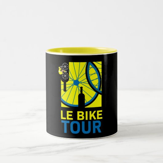 Tasse 2 Couleurs Bike Touring Art (Centre)