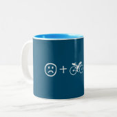 Tasse 2 Couleurs Bikepacking Vous Rend Heureux (Devant gauche)