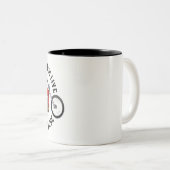 Tasse 2 Couleurs Biker motard (Devant droit)