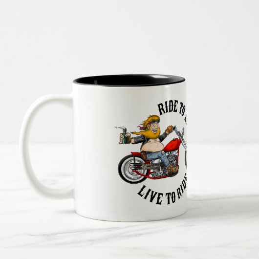 Tasse 2 Couleurs Biker motard (Gauche)