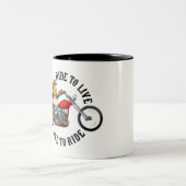Tasse 2 Couleurs Biker motard (Centre)