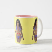 Tasse 2 Couleurs Bikini brun beauté Thunder_Cove (Devant droit)
