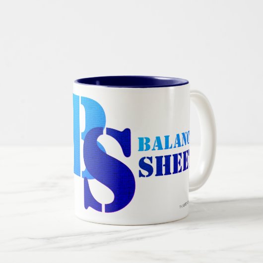 TASSE 2 COULEURS "BILAN" (Devant droit)