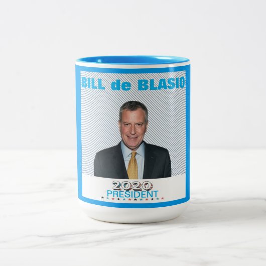 Tasse 2 Couleurs Bill de Blasio 2020 (Centre)