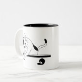 Tasse 2 Couleurs Billard Jeu Chat Visent À (Devant gauche)
