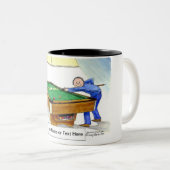 Tasse 2 Couleurs Billard, Lecteur de billard (Devant droit)