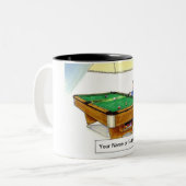 Tasse 2 Couleurs Billard, Lecteur de billard (Devant gauche)