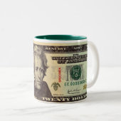 Tasse 2 Couleurs Billet de vingt dollars (Devant droit)