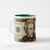 Tasse 2 Couleurs Billet de vingt dollars (Devant gauche)