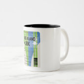 Tasse 2 Couleurs Billet voyage Nuuk du Groenland (Devant droit)