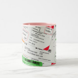 Tasse 2 Couleurs Billets d'avion