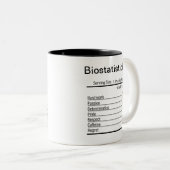Tasse 2 Couleurs Biostatisticienne personnalisée (Devant droit)