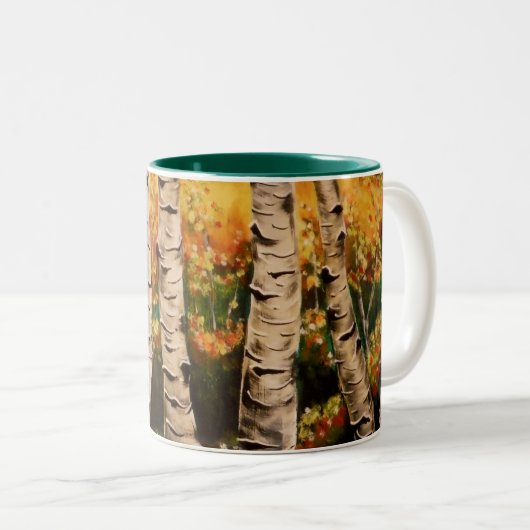 Tasse 2 Couleurs Birch blanc (Devant droit)