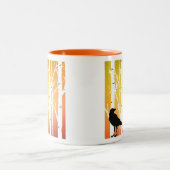 Tasse 2 Couleurs Birch Tree and Crow (Centre)